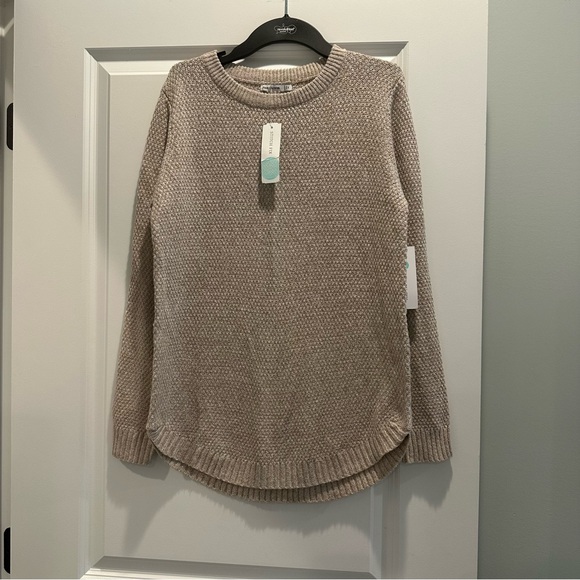 Pink Clover Sweaters - Pink Clover Cream Crew Neck Sweater